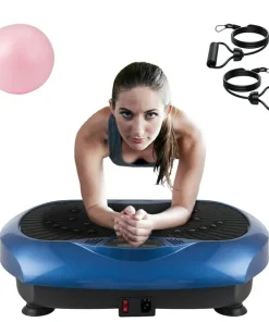 Vibration-Plate-Exercise-Machine-Full-Body-Vibrating-Platform-Training-Equipment-for-Home-Fitness_c45a7dfe-5d91-4779-831d-a03f15732e08.8ca78bf2aecdda549e506dedc555317a BILLIE Vibration Plate Exercise Machine, Lymphatic Drainage Vibrating Platform w/ Resistance Bands & Pilates Ball, Full Body Workout Vibration Platform for Home Fitness